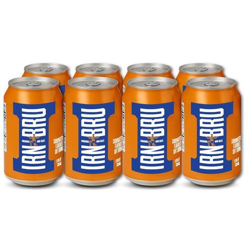 Barr IRN-BRU Original Scottish Sparkling Soda, Citrus Flavored Carbonated Drink - Sparkling Flavored