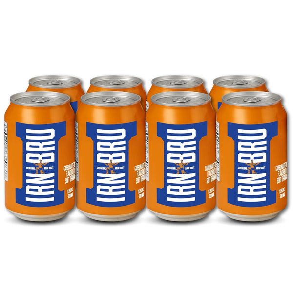 Barr IRN-BRU Original Scottish Sparkling Soda, Citrus Flavored Carbonated Drink - Sparkling Flavored