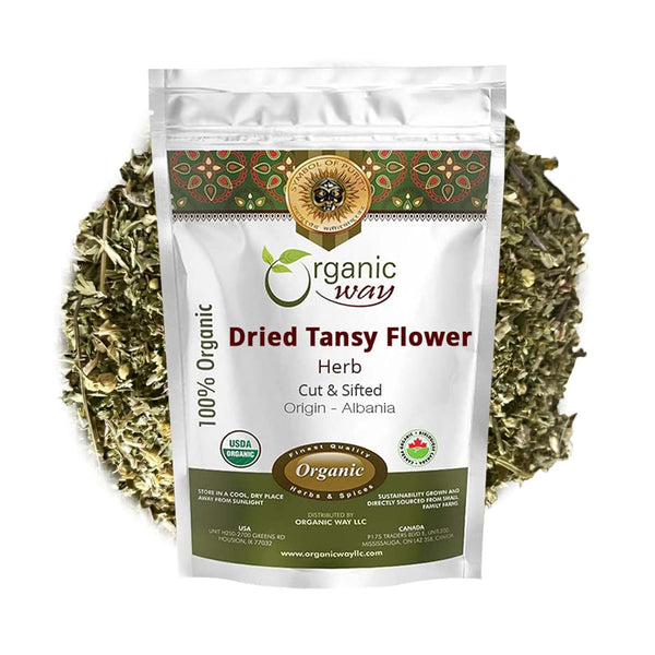 Organic Way Dried Tansy Flower Herb Tea Cut & Sifted | European