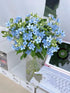 Cassiolina 10) Fresh Tweedia Blue Star Flowers Bouquet Light Blue Fresh Cut Flowers for Home Decor Wedding Floral
