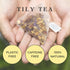 10 Tily Tea Morning Shine Breakfast Tea - Natural Herbal Tea - Ginger and Ginseng - Caffeine Free - Plastic-Free