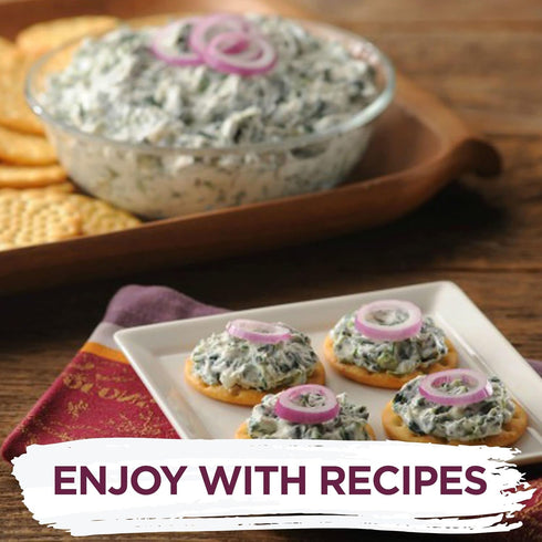 Toasteds Savory Onion Crackers, Party Snacks, 8oz Box (1 Box)
