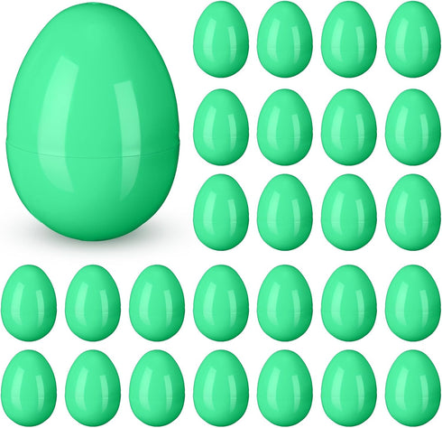 Silipull 36 Pack 3.1 Inch Jumbo Empty Plastic Eggs, Fillable Eggs for Egg Hunts, Candy Basket Stuffers, Party Favors