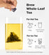 Set 24 6 Set TeaRove Fancy Tea Gift with Gold-Foil Presentation Box, Assorted Variety Pyramid Infuser Bags, Flavors