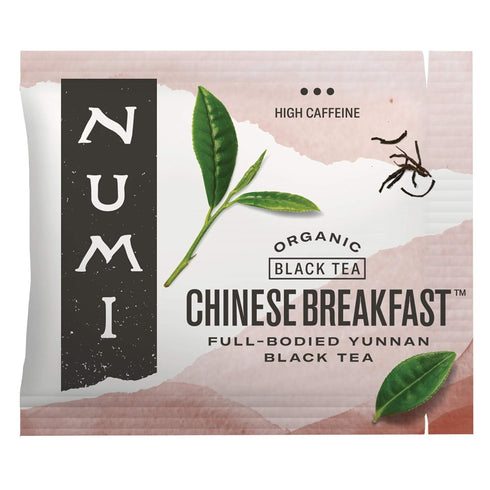 Numi Organic Chinese Breakfast Tea | 100 Black Tea Bags | Full-Bodied