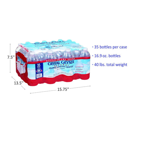 Water,16.9 Oz (Pack 35),Bottled (075140350018) Alpine Spring Fl of at the Source