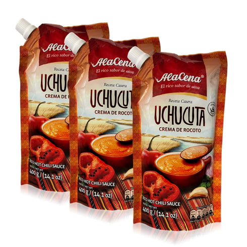 AlaCena Crema de Rocoto Uchucuta 400 gr. - Red Hot Chili Sauce -