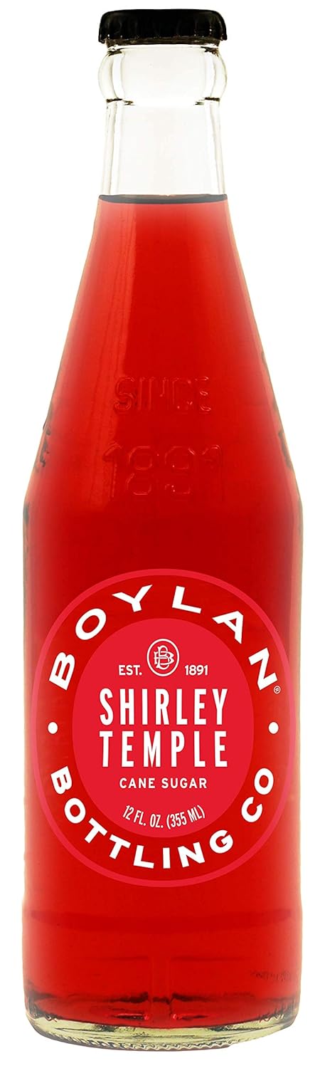 Boylan Bottling Pure Cane Sugar Soda Pop, 12 oz Glass Bottles (Shirley
