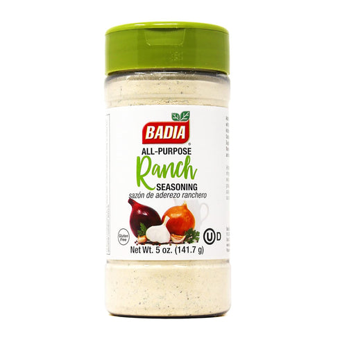 Badia Ranch Seasoning Powder, 5 oz All-Purpose Ranch Flavor for Dressings, Dips,
