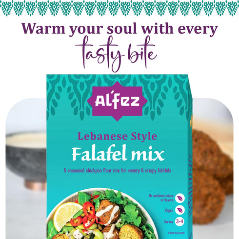 5.3oz (Pack 1) AlFez Lebanese Style Falafel Mix - of - Chickpea Flour & Spice Blend for Crispy Falafels - Vegan, Quick