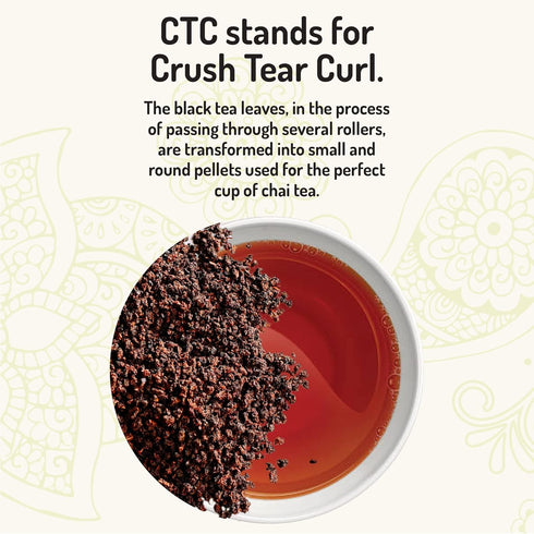 3LB Tea India CTC Assam Loose Leaf Black Tea Strong, Full-Bodied Flavorful Blend Of Premium Black Tea Made with Natural