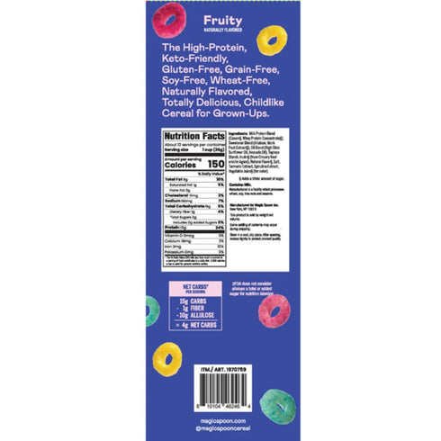 Generic 16 (2pack) Magics-Spoon Fruity High Protein Cereal - Sugar Free Snacks & Breakfast Food - Grain & Gluten Free