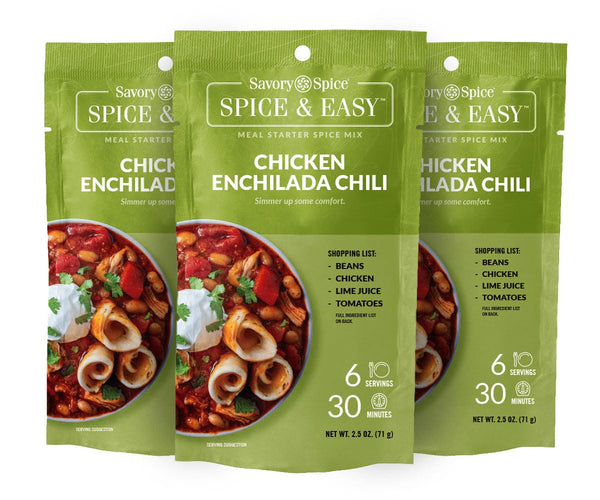 Savory Spice Chicken Enchilada Chili Spice & Easy (3-Pack, 7.5 oz) - Chicken Enchilada
