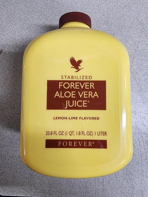 33.8oz Aloe Vera Juice with Lemon Gel Flavor - Forever Retain The Quality That Nature Created