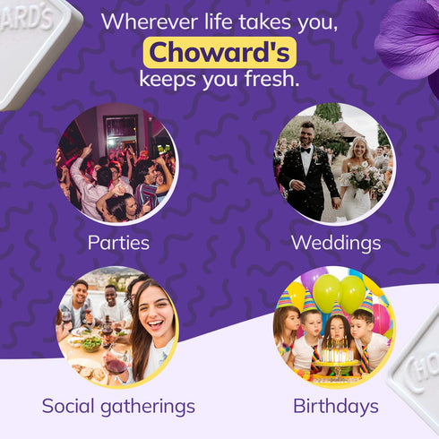 24 Count Choward's Violet Mints Candy - Gift Edition, | Floral-Flavored Treats for a Sweet Celebration!