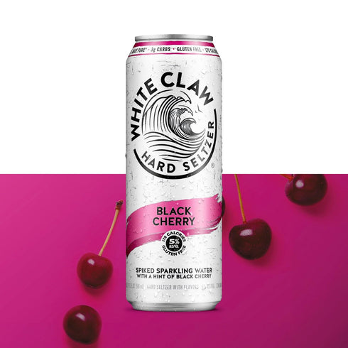 White Claw Seltzer Works 19.2 Black Cherry Hard Seltzer Sgl Can, FZ