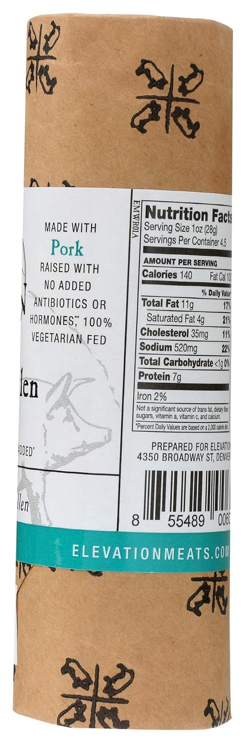 ELEVATION ARTISAN MEATS 4.5 Oz Fennel Pollen Salami