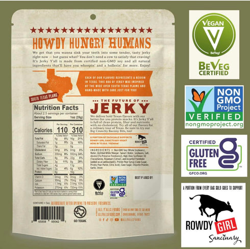 (2 Pack) It's Jerky Y'all Plant Based Jerky SWEET & SPICY | Beyond Tender and Tasty Vegan Snacks | Non-GMO, Gluten