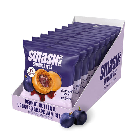 Smash Foods Grape Energy Bites | 5 Gluten-Free Vegan Snack Balls with
