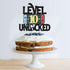 Level 10 Unlocked Game Birthday Cake Topper, Video Game Boy's 10th Birthday Party Supplies, Gaming Level Up Decoration