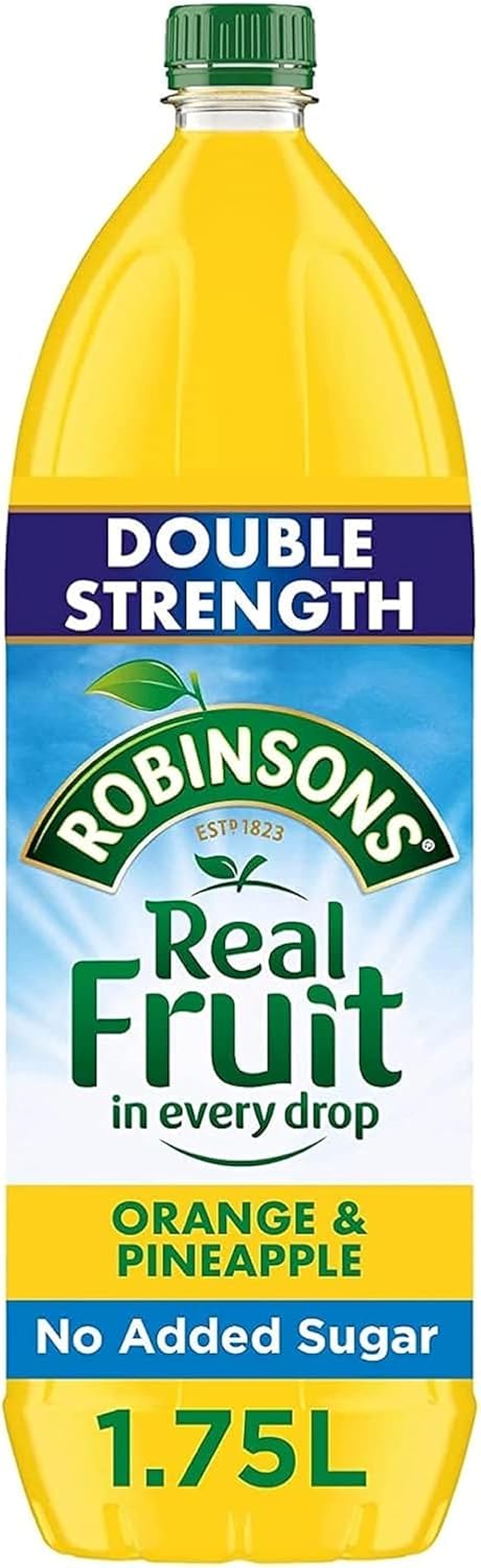 Robinsons 1750Ml Double Strength Orange & Pineapple Fruit Squash No Added Sugar