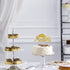 Congrats Masters Cake Topper - Gold Glitter Graduation Decoration for College Graduation Party