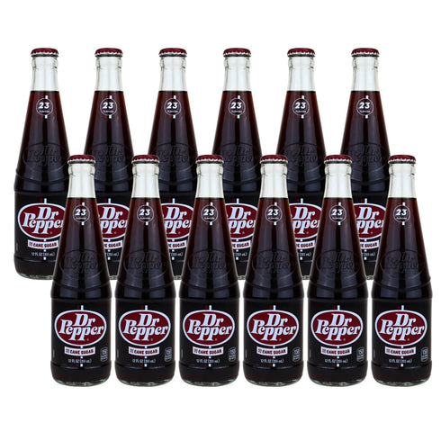 12 (12 Dr. Pepper Real Sugar Soda, Ounce Bottles)