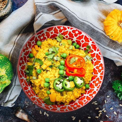 9g 8 oz, 4 Karma Quinoa Moong Dal Khichdi - Organic Rice & Lentils Blend with Spices for Easy to Cook, Healthy Indian