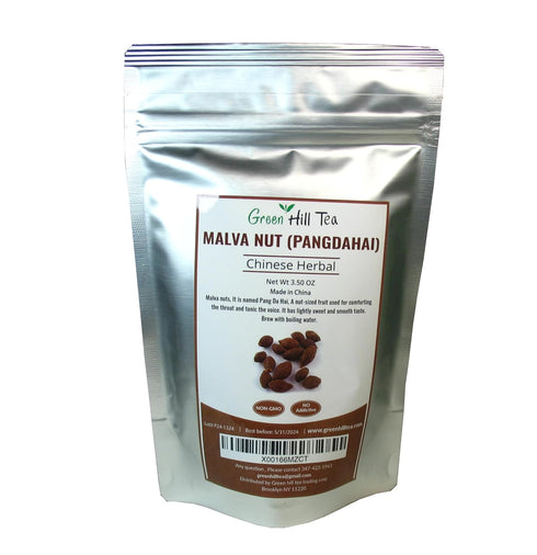 Greenhilltea Malva Nut Dried Sterculia Lychnophora, Caffeine Free, 3.5 OZ, No GMO, No Additives
