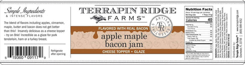 11 Terrapin Ridge Farms Apple Maple Bacon Jam - One Ounce Jar