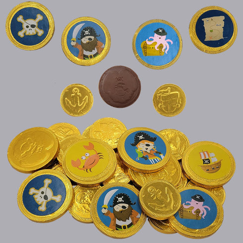 11 1.5oz (18 Pack) Fruidles St. Patrick's Chocolate Coins Pirates Theme - Made With Belgian Milk Chocolate - Coins Per