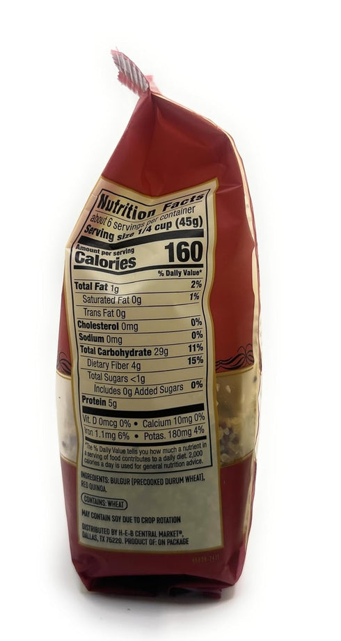 HEB 8.8oz 2 pack Central Market Quick Cook Grains - (Bulgur & Red Quinoa)
