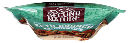 10 oz Pack 1 Second Nature Keto Crunch Smart Snack Mix, Resealable Pouch, of Certified Gluten-Free Snack