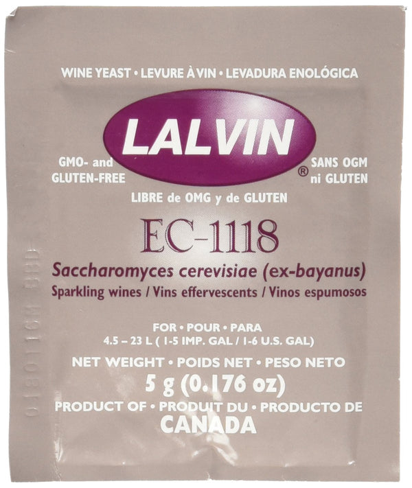 Lalvin Wine Yeast EC-1118, 10pk