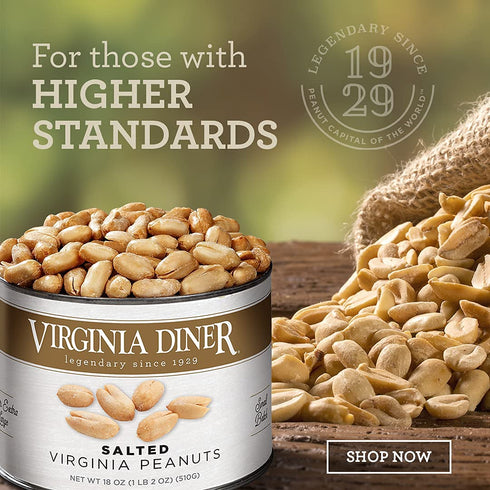 Something Savory Something Sweet - XL Salted Peanuts and Butter Toasted Peanuts by Virginia Diner