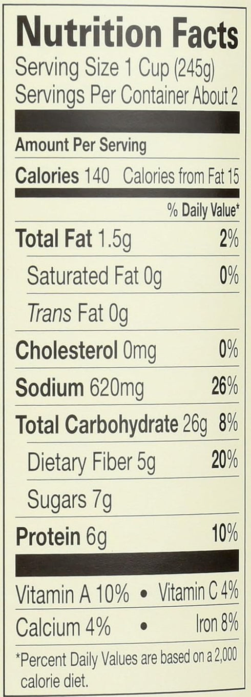 14.5 Amy's Organic Black Bean Vegetable Soup, Ounce