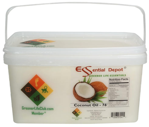 Coconut Oil - 76F - 7 lb - No Scent/Odor - also