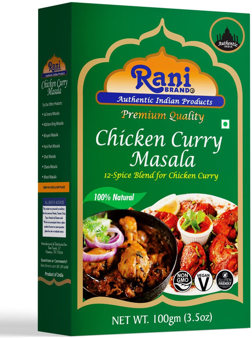 Rani Chicken Curry Masala (Indian 13-Spice Blend for Chicken) 3.5oz, All Natural, Vegan, Gluten Friendly