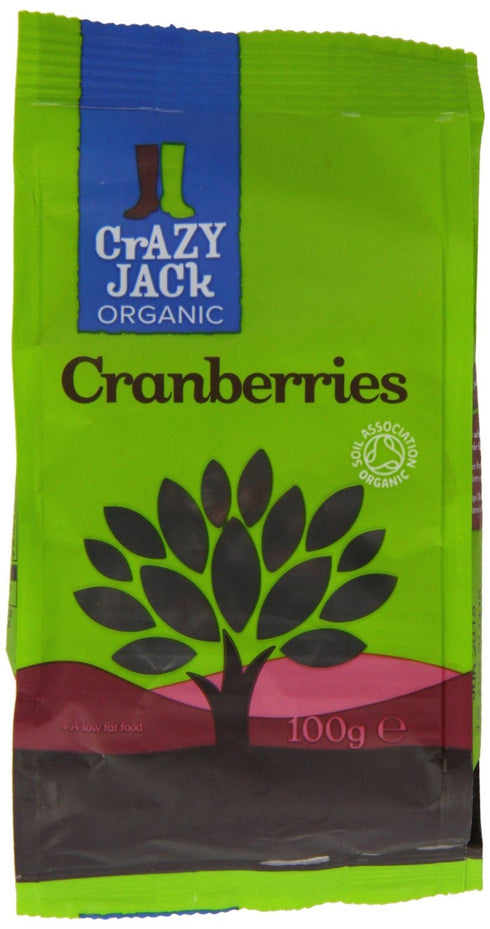 Crazy Jack Organic Cranberries, 100 GR