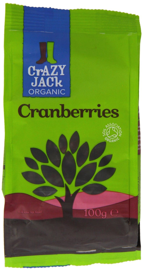 Crazy Jack Organic Cranberries, 100 GR