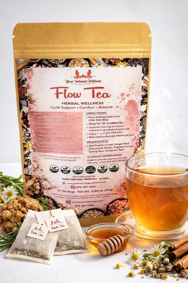 Generic Yoni Intimate Wellness Period Flow Cycle PMS Support Natural Herbal Tea for