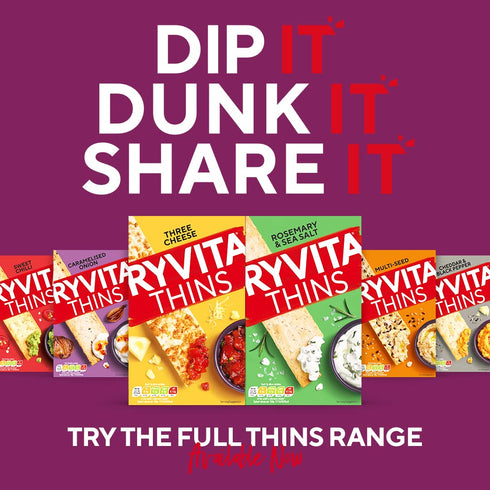 Ryvita Thins Multi-Seed Flatbreads, 125 g