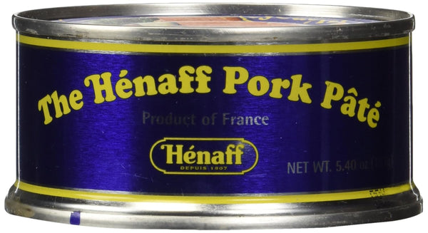 Hnaff Henaff French Pork Pate Pure Porc 96% - 153 gram can