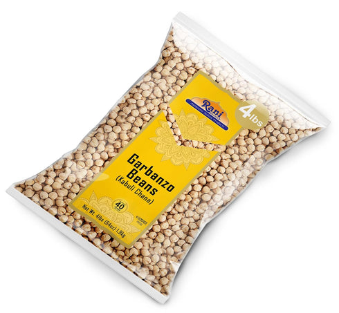 64oz (4lbs) 1.81kg Rani Garbanzo Beans (Kabuli Chana) Bulk ~ All Natural | Vegan | Gluten Friendly | NON-GMO | Kosher |