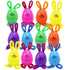 Easter Bunny Eggs, Plastic Multicolor Egg Hunt Supplies, Rabbit Ear Details, 12