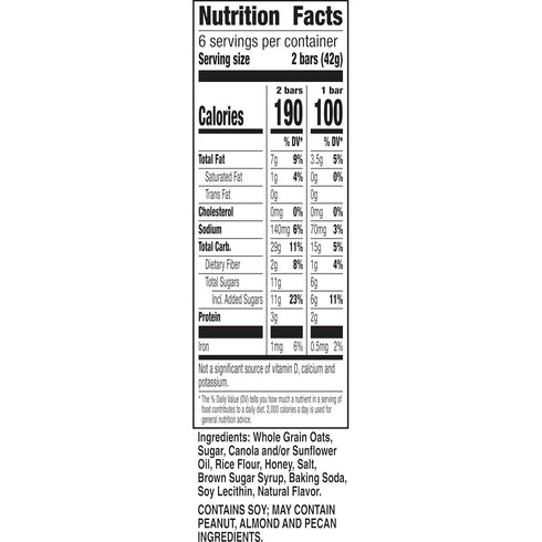 8.94 oz Nature Valley Oats 'n Honey Granola Bars