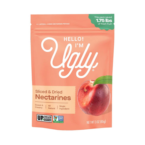 Hello! Im Ugly Dried and Sliced Nectarines No Sugar Added, Naturally Sweet