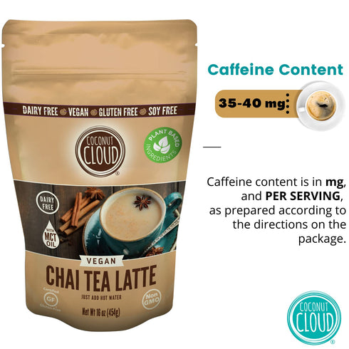Coconut Cloud Vegan Spiced Chai Tea Latte – Creamy, Delicious & Easy Dairy Free Alternative, 7 oz