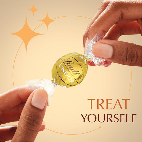 12.7 oz. Lindt LINDOR White Chocolate Candy Truffles, Bag