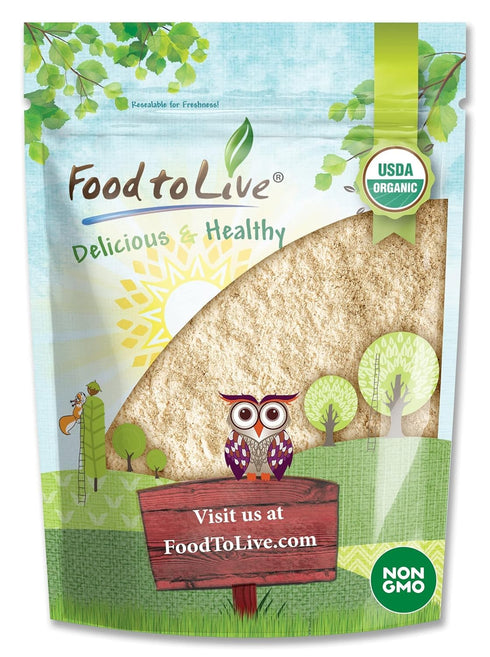 Food to Live Organic Green Pea Flour, 2.5 Pounds Non-GMO, Finely Ground,